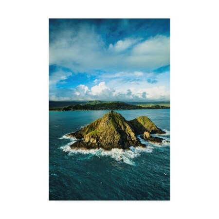 Trademark Fine Art Cameron Brooks 'Lanikai Vertical' Canvas Art, 12x19 ALI40620-C1219GG